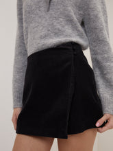 Black Cord Mini Skort