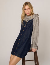 Dark Denim Harvey Fitted Mini Dress