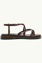 Dark Brown Strappy Sandals