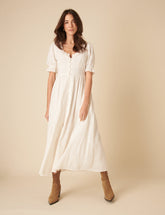 White Flossie Midi Dress