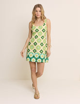 Green Floral Connie Shift Dress