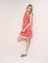 Red Floral Georgie Mini Dress
