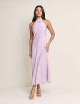 Lilac Floral Fifi Midi Dress
