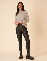 Black Leather Leggings