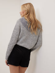 Black Cord Mini Skort