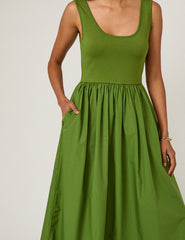 Green Colorado Midi Dress