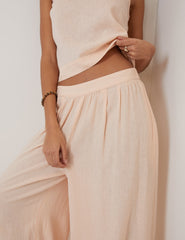 Pink Wide Leg Trousers