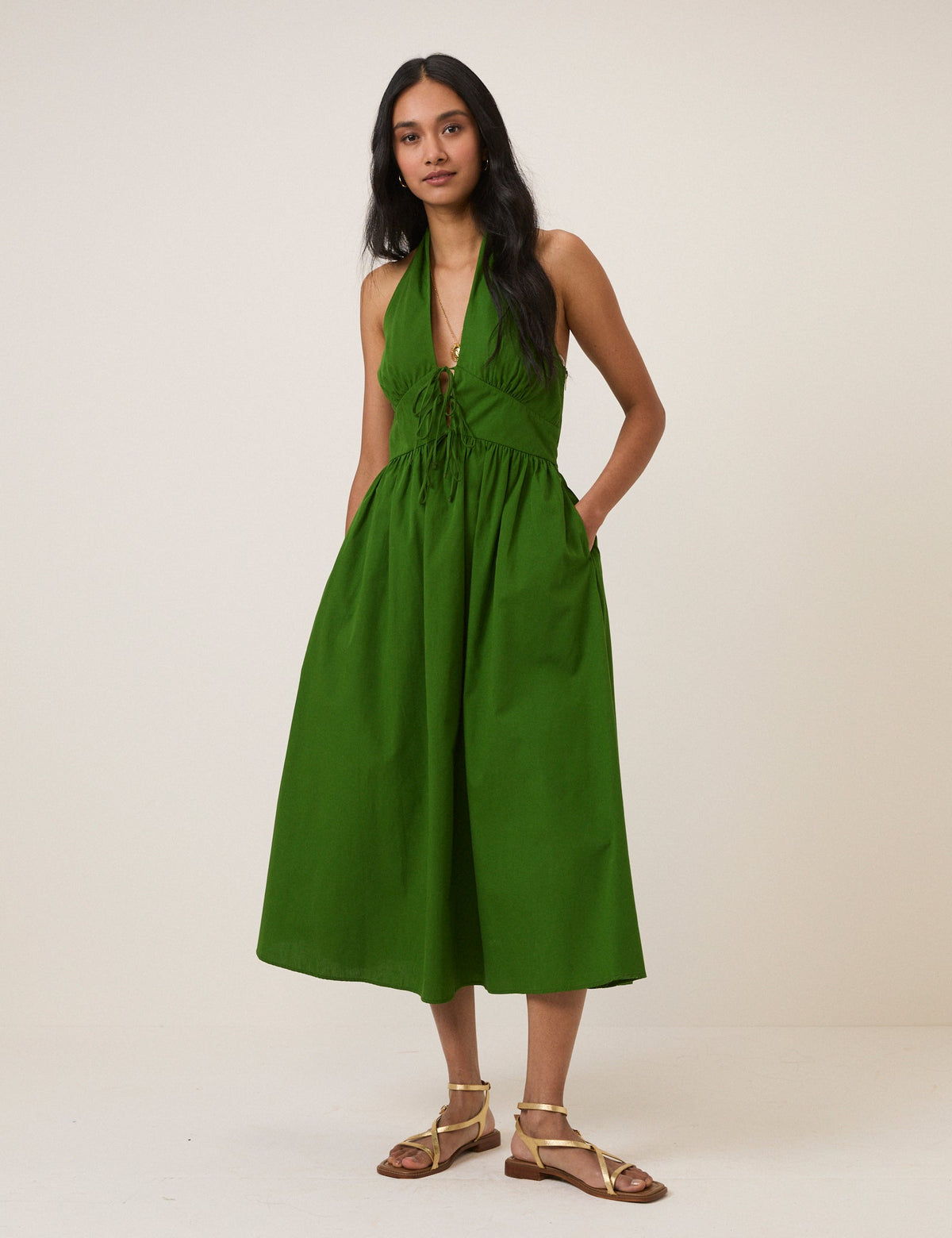 Lilijana Halter Midi Dress