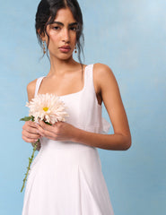 Bridal Ivory Bow-Back Jumpsuit