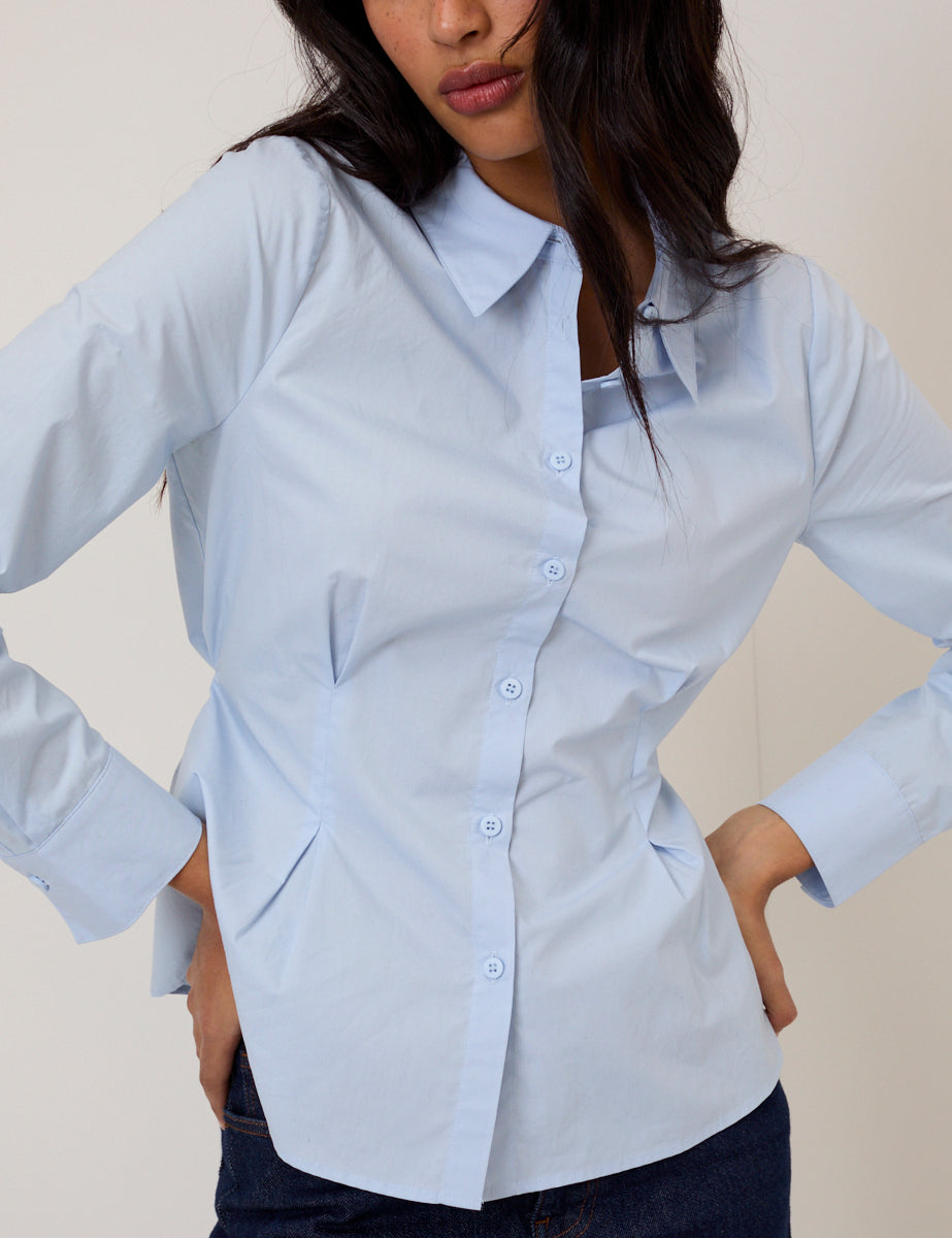 Blue Fitted Shirt