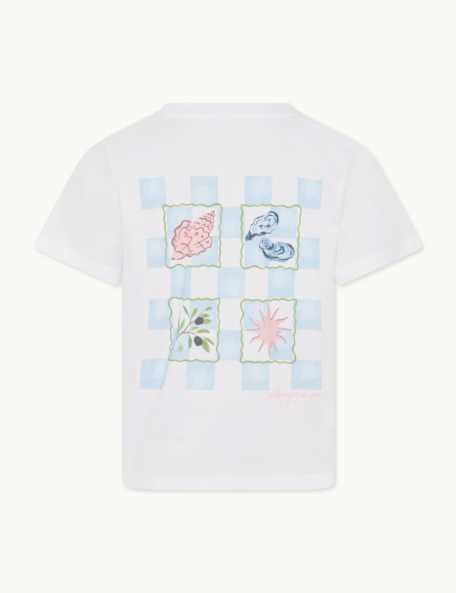 White Graphic Print Boxy T-Shirt