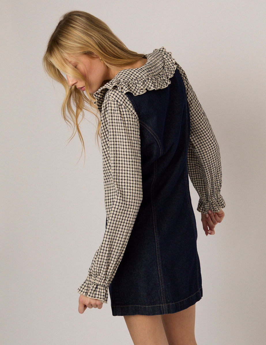 Dark Denim Harvey Fitted Mini Dress