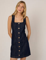 Dark Denim Harvey Fitted Mini Dress