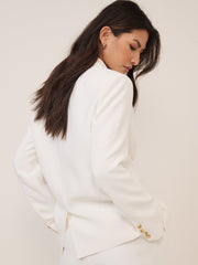 White Alicia Double Breasted Blazer