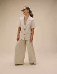 Stone Blazer & Trouser Set