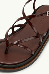 Dark Brown Strappy Sandals