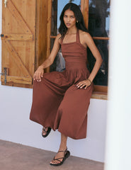 Dark Brown Strappy Sandals