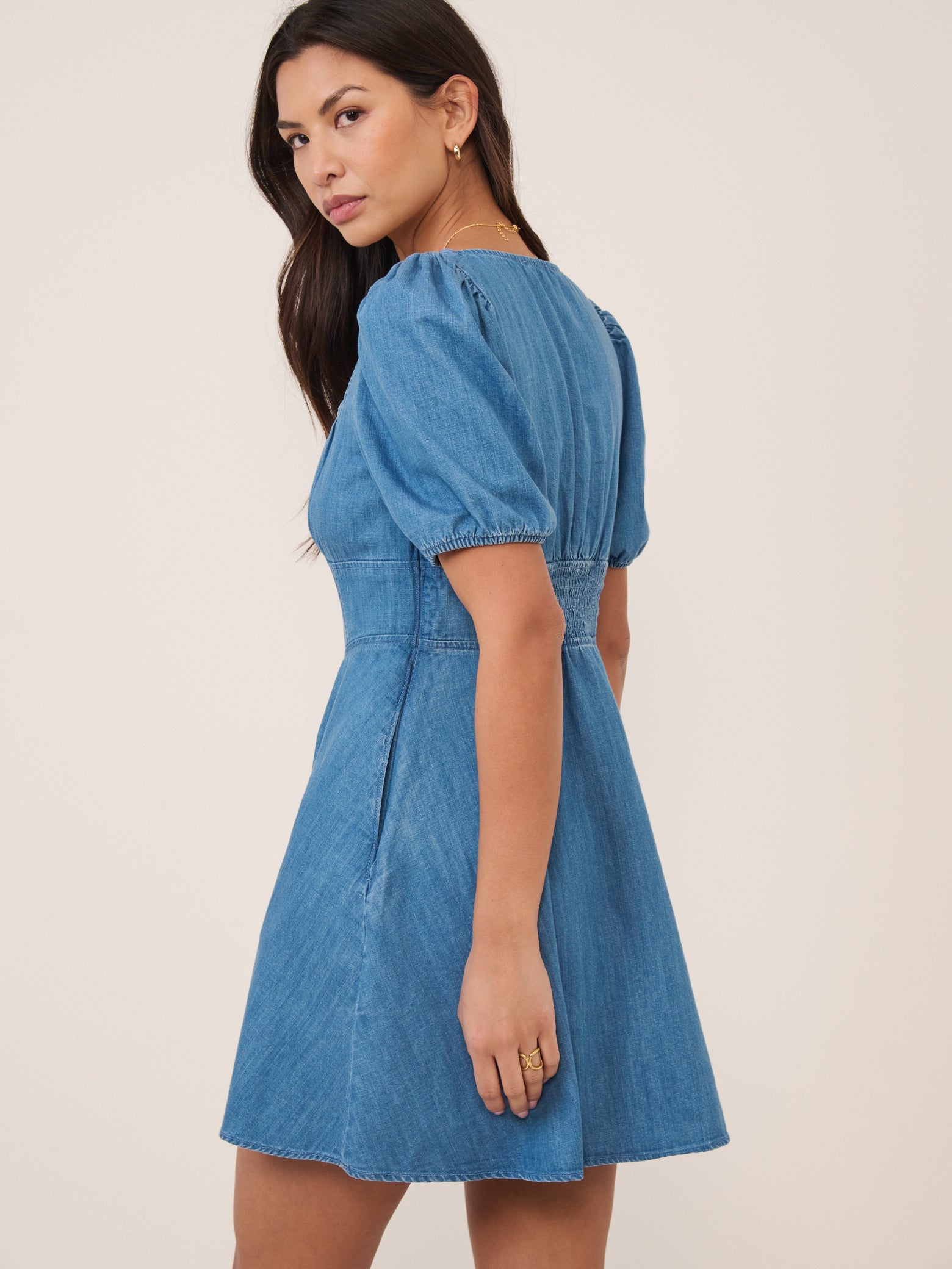 Blue Denim Tulla Mini Denim Dress