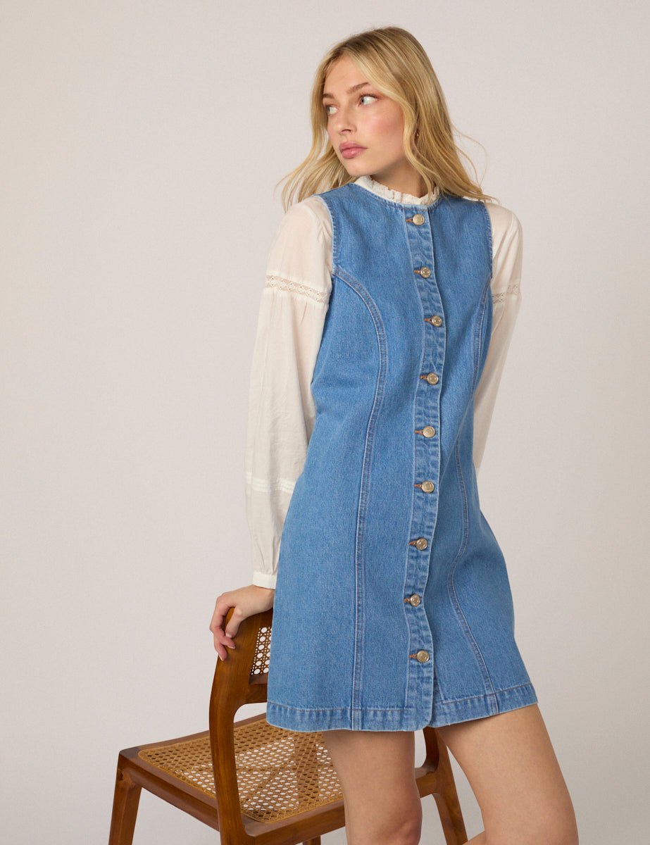 Blue Denim Ned Mini dress