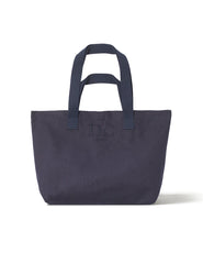 Navy London Logo Canvas Tote Bag
