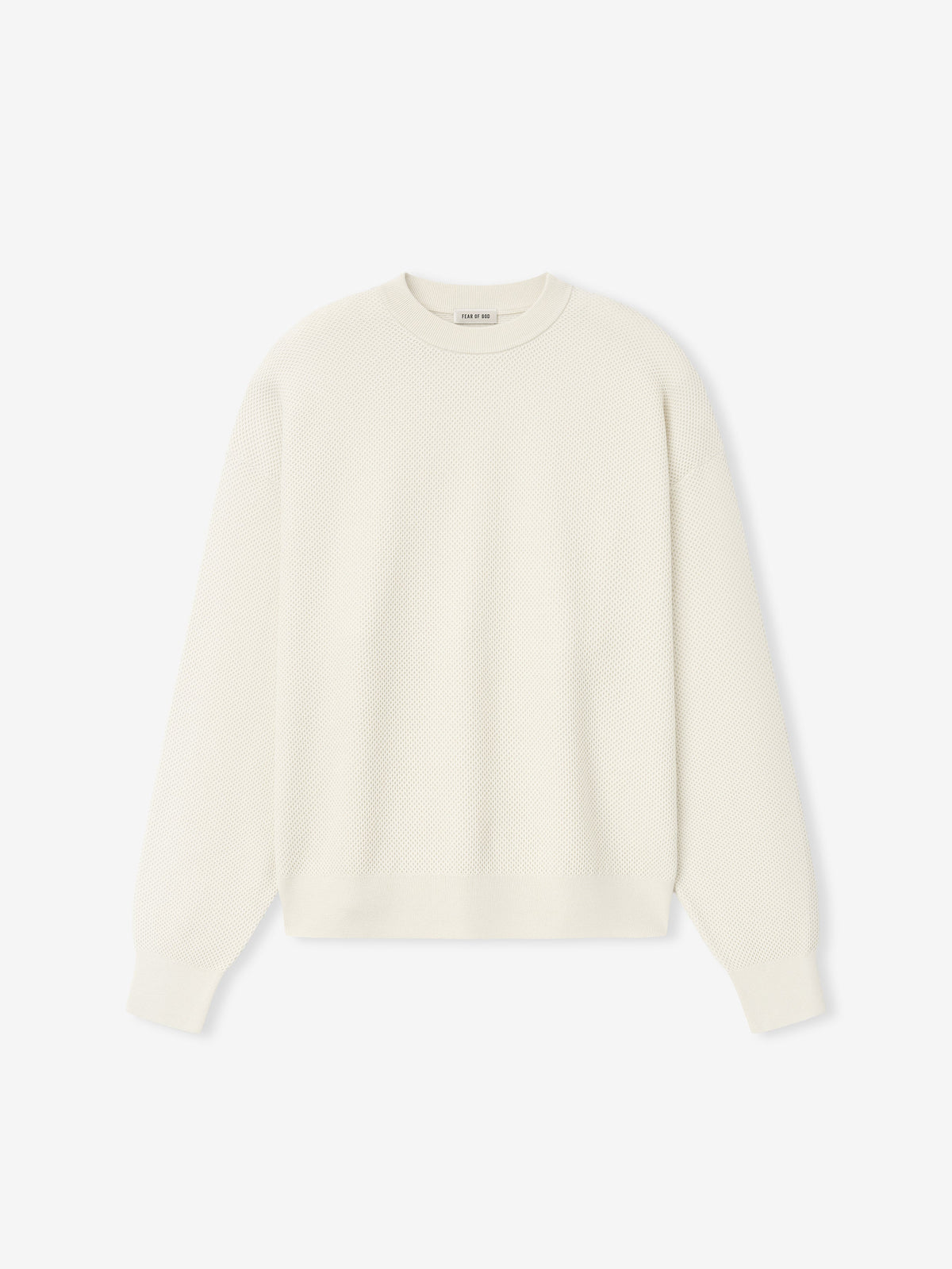 Wool Cotton Sport Mesh Knit Sweater