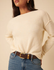 Brown Suede Belt