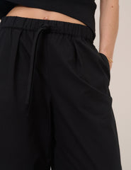 Black High Waisted Ballon Leg Trousers