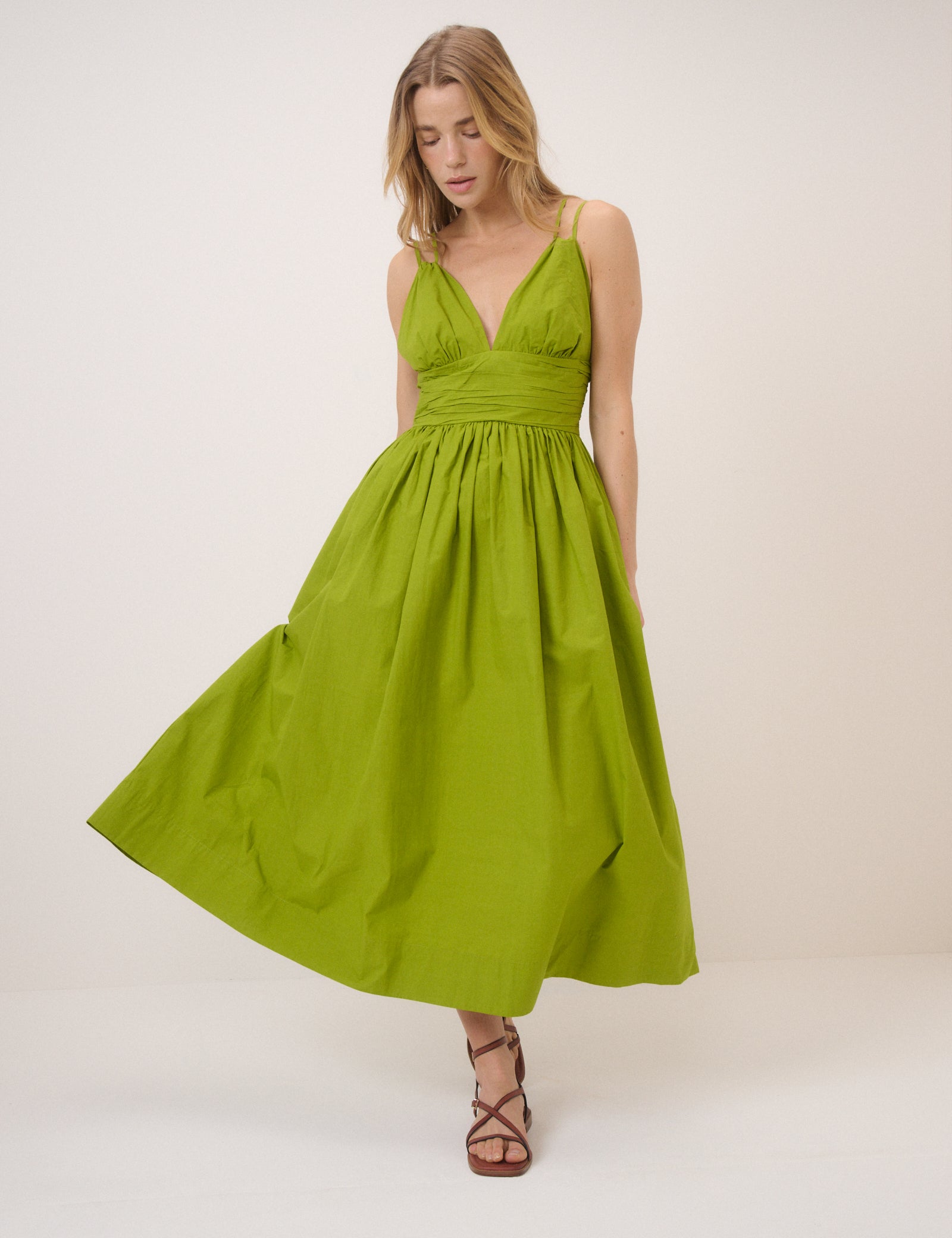 Green Dua Midi Dress