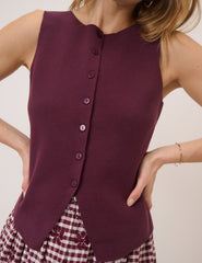 Fine Gauge Knitted Waistcoat