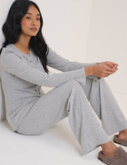 Grey Ribbed Trousers
