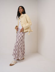 Butter Yellow Bow Detail Jacket