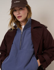 Blue Half Zip Fleece