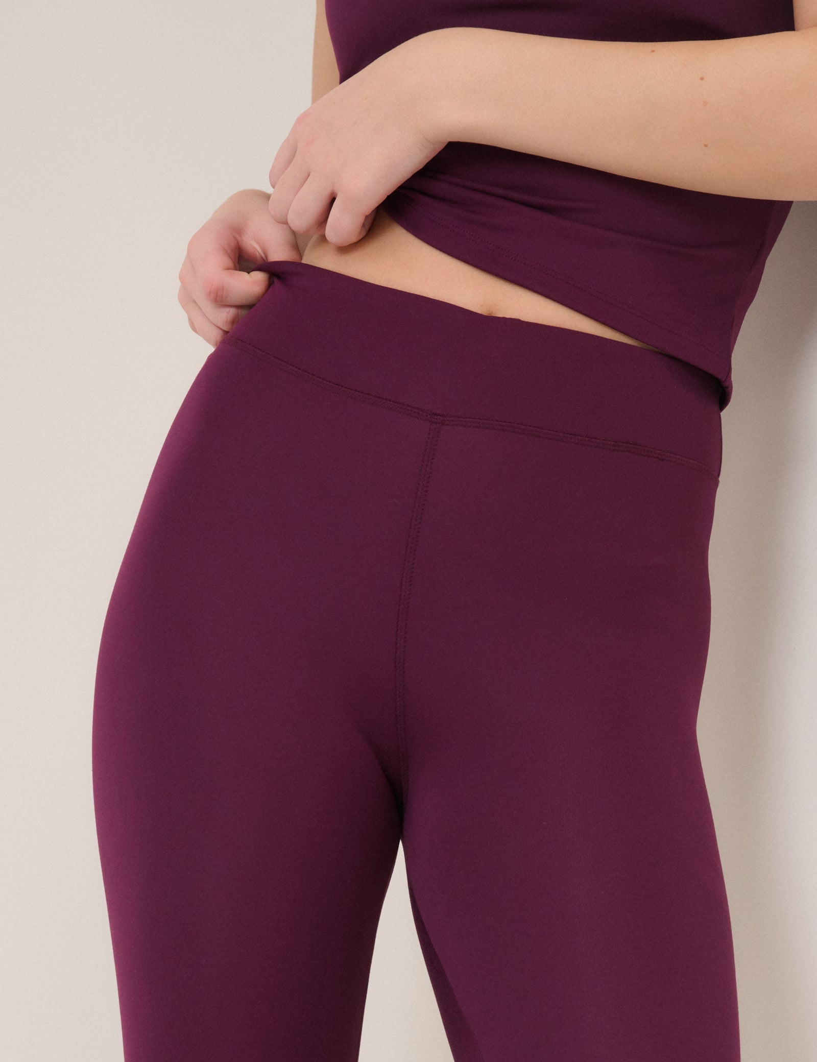 Burgundy Athleisure Leggings