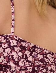 Pink Floral Athleisure Vest
