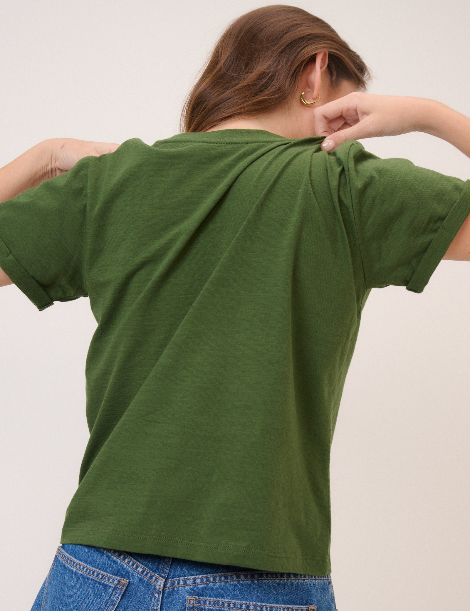 Dark Green Soleil Graphic T-Shirt