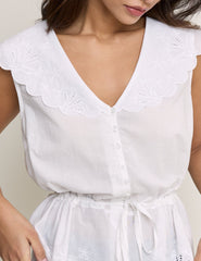 White Frill Simon Top