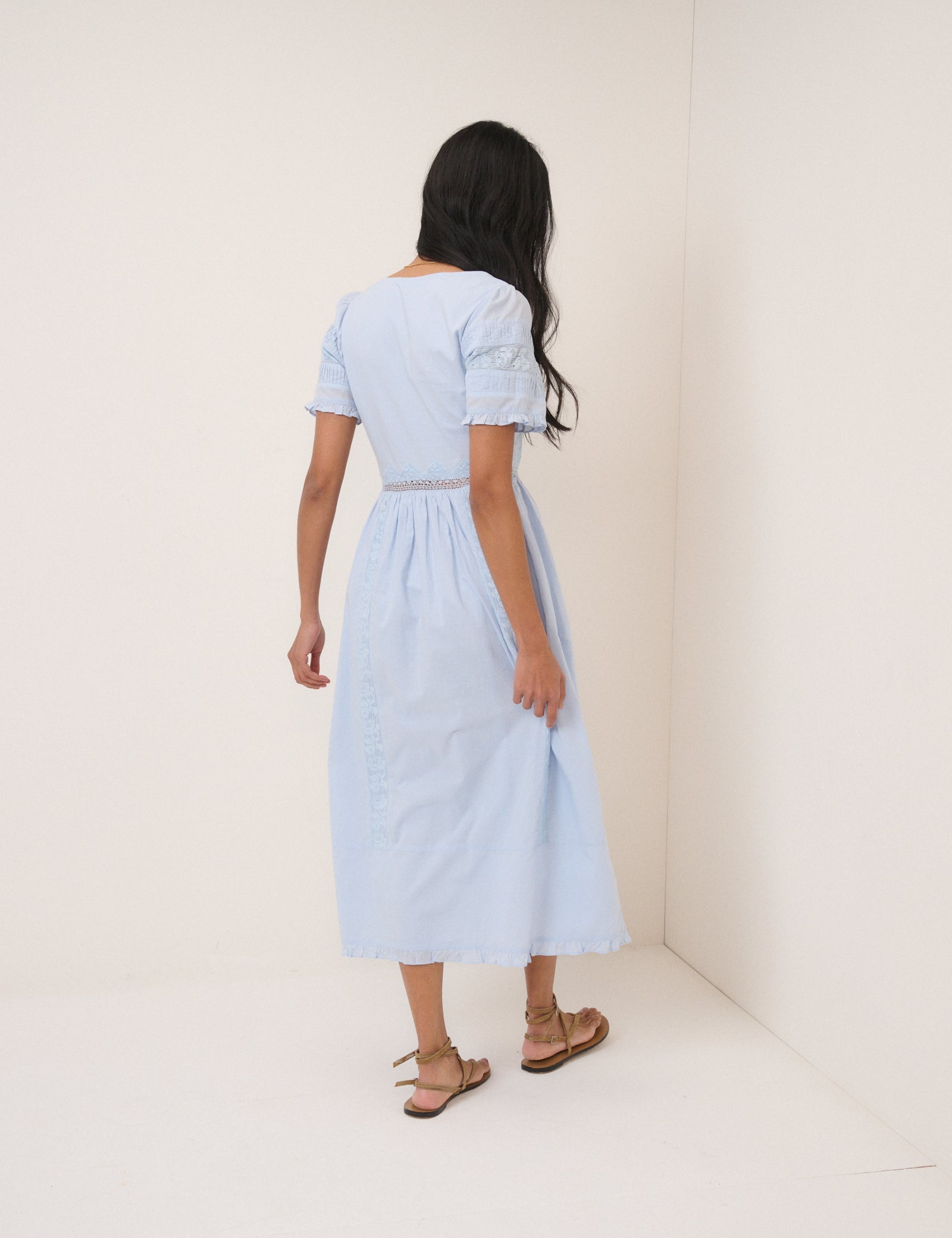 Light Blue Octavia Midi Dress