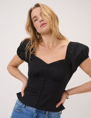 Black Sweetheart Top