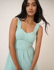 Mint Green Gingham Helena Jumpsuit