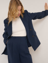 Navy Alicia Double Breasted Blazer