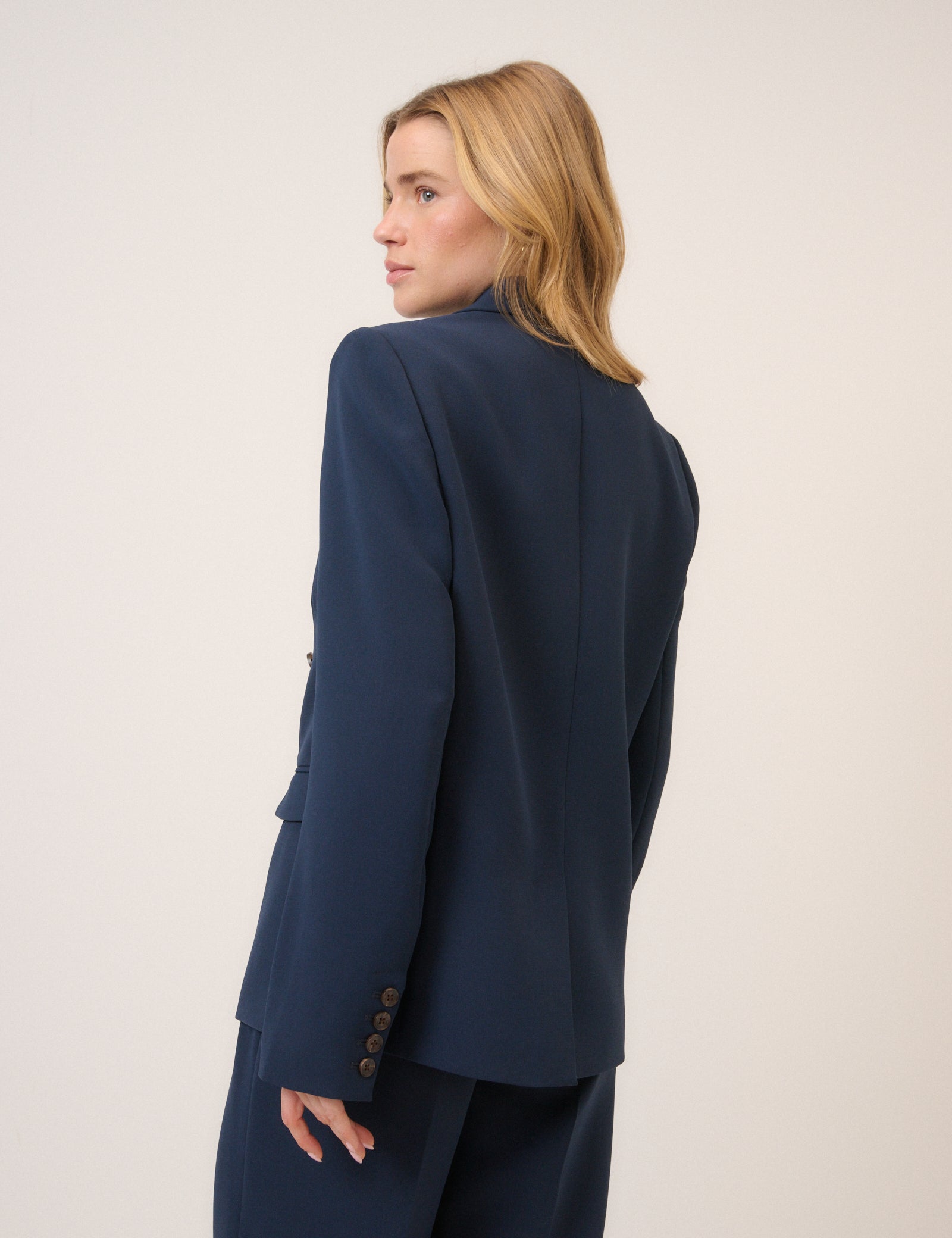 Navy Alicia Double Breasted Blazer