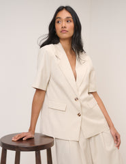 Stone Blazer & Trouser Set