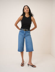 Denim Bermuda Shorts