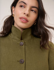 Khaki Pocket Front Jacket