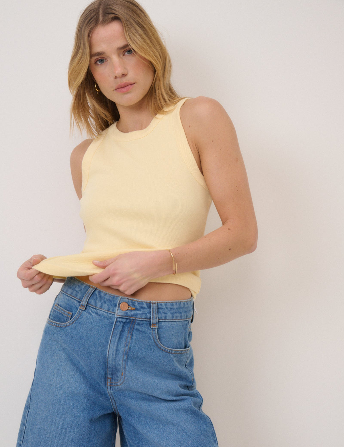 Butter Yellow Racer Vest