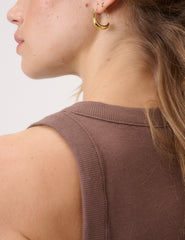 Brown Racer Vest