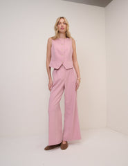 Pink Gigi Twill Waistcoat