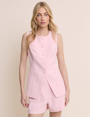 Pink Immy longline Waistcoat
