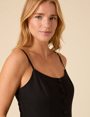 Black Strappy Waistcoat